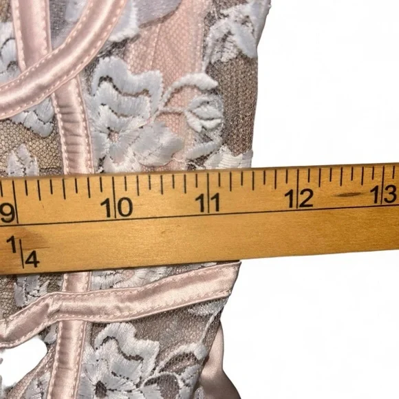 Bras N Things Pink Floral Lace Bodysuit - Picture 7 of 10